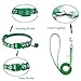 Hundehalsband und Leine, Halsband und Leine für kleine Hunde, Hundehalsbänder, hundehalsband, Bequeme verstellbares Hundehalsband, Hundehalsband und Leine Set, Welpenhalsband,Grün