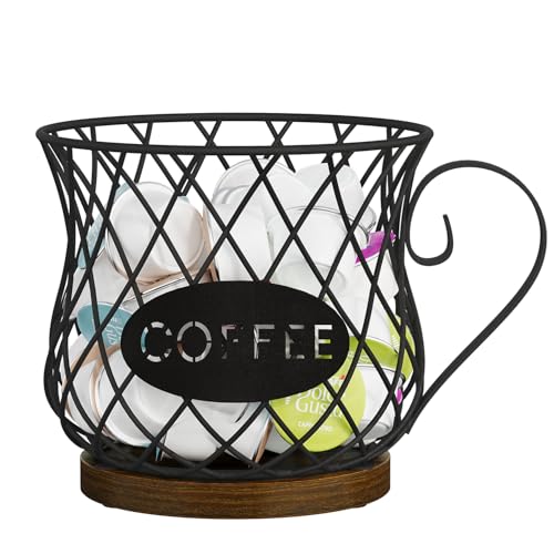 YINMIT K Cup Holder Organizer, Rustic Coffee Pod Holder
