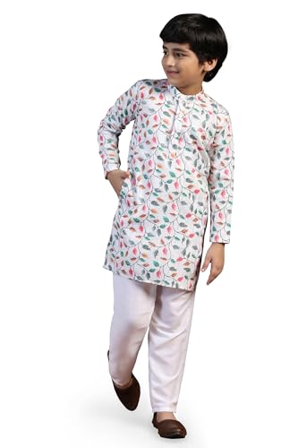 Image of Fashion Dream Boy Teal Kurta Pyjama Set|Boy Kurta Set|Kurta Pyjama Set