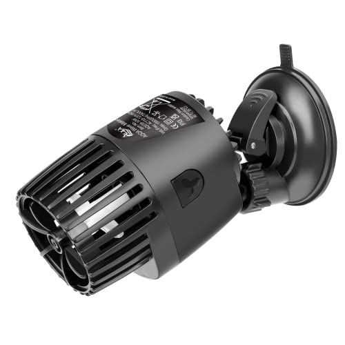 Image of AQQA Aquarium Wave Maker,3W /5W /10W /15W Suction Cup Fish Tank Single Powerhead Pump,110V /60Hz Ultra Quiet Submersible Circulation Pump,360Adjustable For Freshwater Saltwater Black