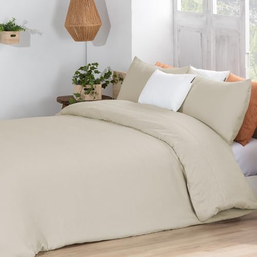 Manterol Edredón Duvet Makemo – Efecto Arrugado – Relleno 150gr – Incluye Fundas de Cojín – Tacto Suave y Ligero – Primavera/Otoño Tamaños (C07, Cama 150/160cm)