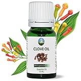 NPOW Clove Oil for Toothache Pain Relief for Adult – Oil of Cloves for Toothache Natural Dental Solution, Clove Bud Oils, Cloves Extract for Oral Care, Tooth Pain Relief and Dental Health - 10ml