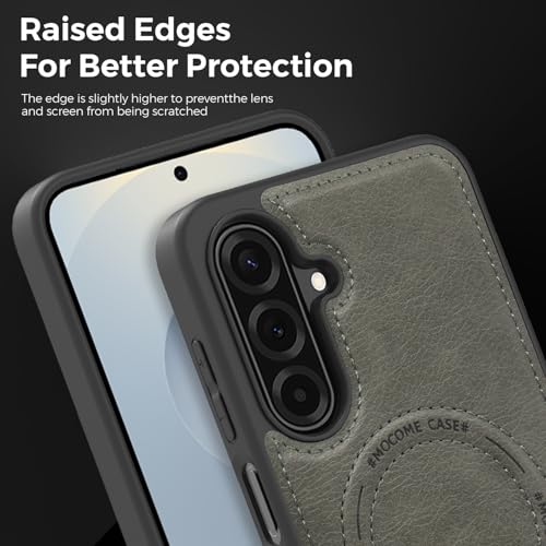 Image of Lunivop for Samsung Galaxy A17 5G Phone Case 6.7 inch PU Leather Gray