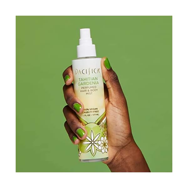 Pacifica-Beauty-Perfumed-Hair-Body-Mist-Tahititan-Gardenia-6-Fl-Oz-1-Count Pacifica Beauty, Tahitian Gardenia Hair Perfume & Body Spray, Citrus Gardenia and Jasmine Notes, Clean Perfume & Fragrance, Vegan & Cruelty Free, Phthalate-Free, Paraben-Free