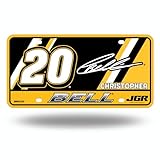 Rico Industries NASCAR Racing Christopher Bell Metal Auto Tag 6" x 12" - Great for Truck/Car/SUV