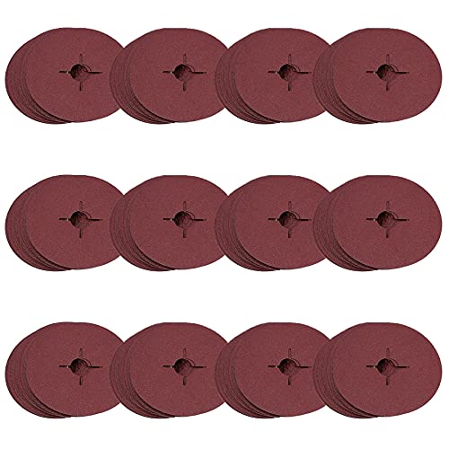 115mm Fibre Sanding Discs 60 Grit Medium Disc For 4-1/2
