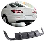 MCARCAR KIT Rear Diffuser fits Volkswagen VW Passat CC Sedan 2009-2012 Black Polypropylene PP Lower Bumper Lip Spoiler Body Kit