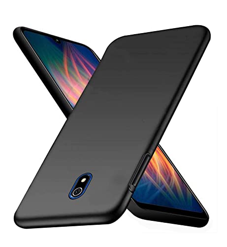 Image of Mobile Back Cover Case for Xiaomi Redmi 8A (Silicone Case|CameraProtection|Black SC1510)