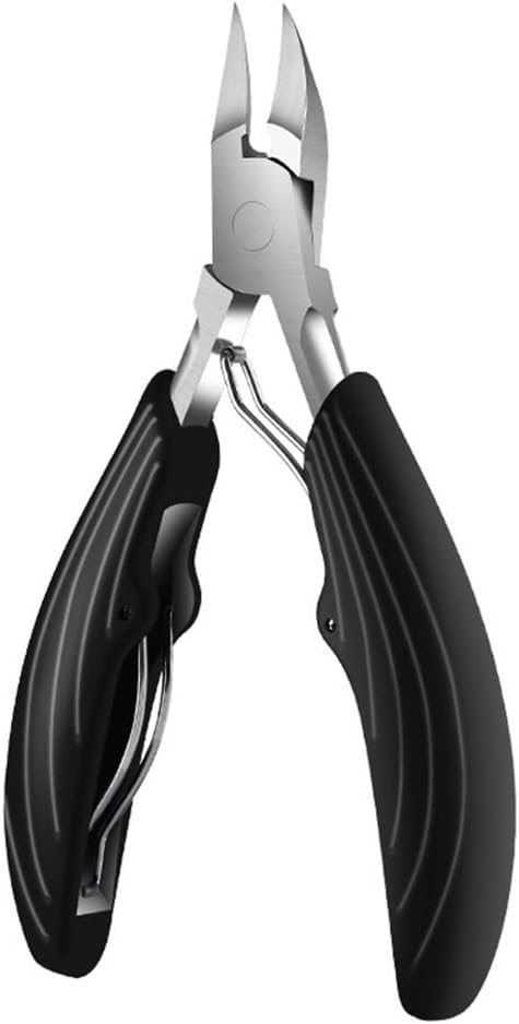 Toenail Nail Clippers Cutters Stainless Steel Pedicure Manicure Tools Professional Thick Ingrown Correction Tool(Gray)