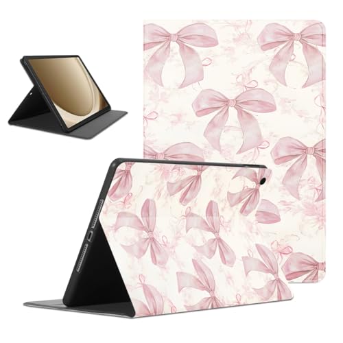 Protection Samsung Galaxy Tab A9+ housse cuir PU clapet rose fille