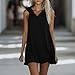 Akklian Summer Sweatshirt Dress Casual Sleeveless Mini Dresses Fashion Hoodie Ruffle Hem A-Line Tank Dress for Tennis Golf Black
