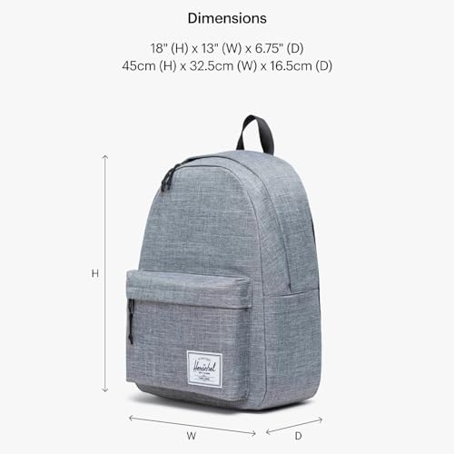 Herschel Supply Co. Classic Backpack, Raven Crosshatch, XL-30L by Herschel - Used condition - Image 5