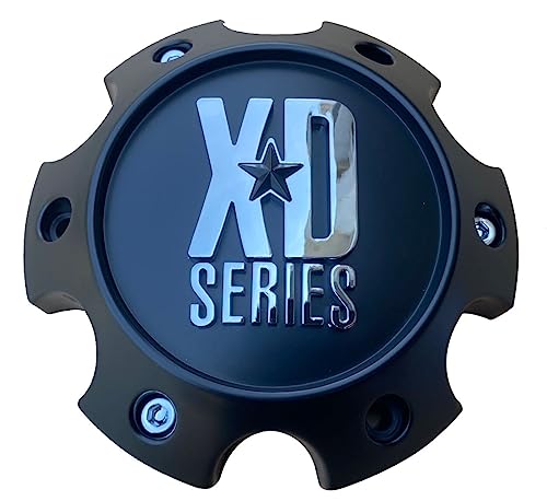 Wheel Hub Cap KMC XD Satin Black 6 Lug Bolt On XD820/XD835 Wheel Center Cap 1079L145SB-H42 1 PC