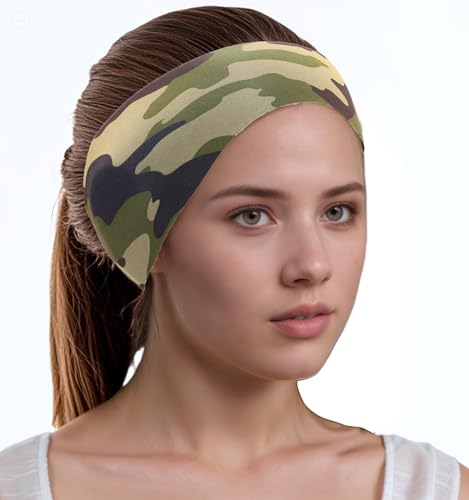 Swimming Headband for Kids Adults Adjustable Doctor Recommended Waterproof Swim Ear Band Protection to Keep Water Out and Hold Ear Plugs in-Water for Surfing,Diving,Pool,Showering,Beach(Camouflage) by Koaizhsen - Image 7
