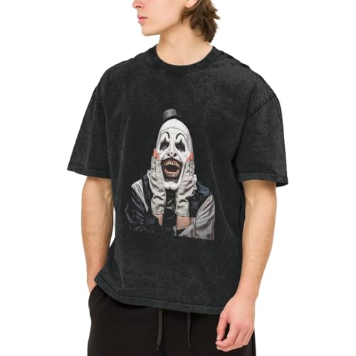 Terrifier Shirt， Street Retro T-Shirt Short Sleeved Adult Teenager4