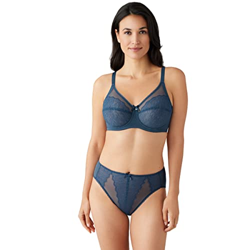 Image of Wacoal Women's Retro Chic Unlined Mesh Full Coverage Underwire Bra, 855186