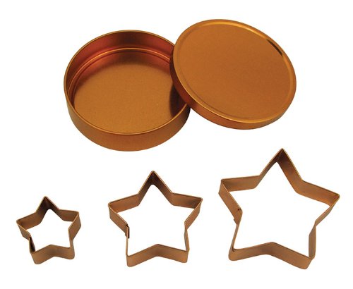 Fox Run Brands Copper Star Cookie Cutter Set