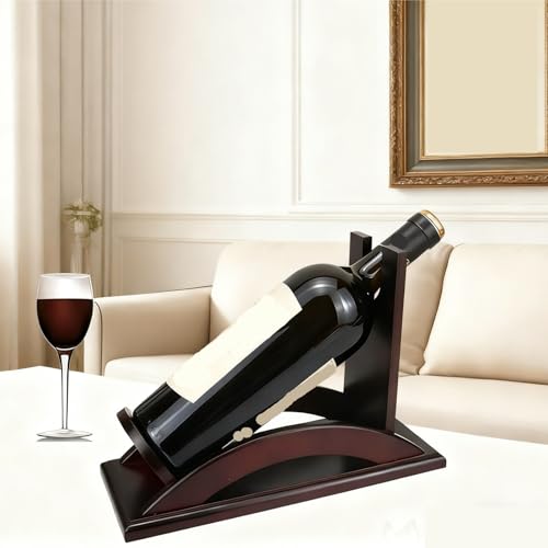 Soporte para botellas de vino de madera 30 x 8 x 20.5 cm miniatura 6