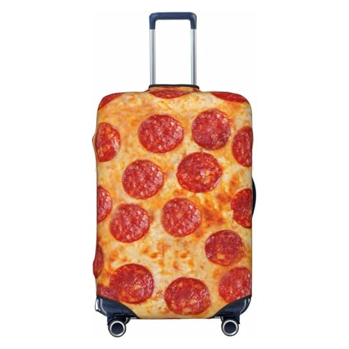 3d Pizza Pepperoni Print Suitcase Cover Luggage Protector Washable Elastic Fashionable Travel Gear Cover