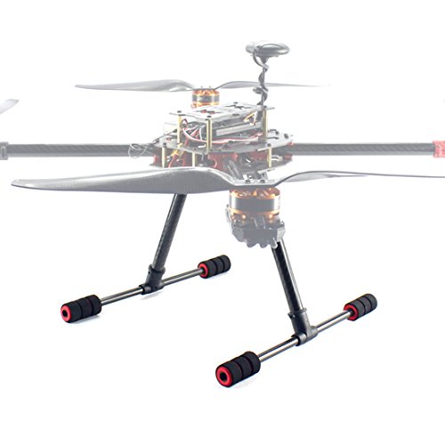Qwinout T Type Tall Landing Gear Skid Quick Install Carbon Fiber For Aerial Fpv Drone Wheelbase 700Mm Rc Multicopter #TOP5