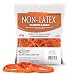 Alliance Non-Latex Rubber Bands - Size  #54 (Assorted Sizes) - Protect Users From Latex Allergy Reactions - Bright Orange, 1/4 Pound Bag (37548)