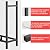 DIAMONDFORGE 8ft Firewood Rack Outdoor with Cover, Heavy Duty Fire Wood Stand, Metal Firewood Rack Indoor, Firewood Holder Storage, Log Wood Pile Racks Stand for Patio, Garden, Backyard, Matte Black