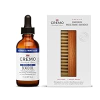 CREMO - Beard Boldly | Brush & Cooling Beard Oil