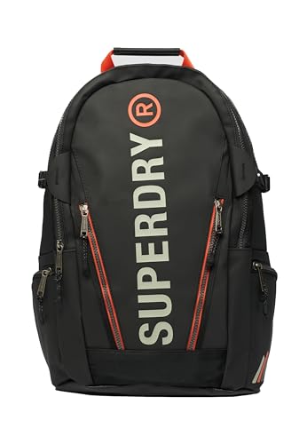 Superdry Tarp Rucksack Sac à dos pour femme, Noir/Pelican, Talla única, Décontracté