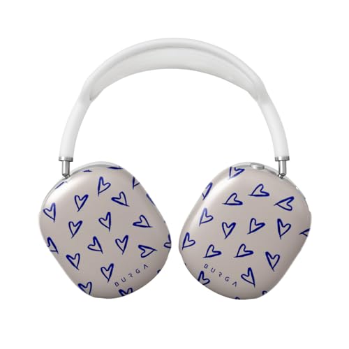 Burga Airpods MAX Case, Compatible with Apple Airpods MAX Cover, Cute Protective Air Pods Hard Plastic Shell, Headphones Ear Covers, Stylish Design Smartphone Accessories