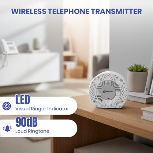 Geemarc Amplicall 110 - Amplificatore Di Suoneria Telefonica Con Potente Allarme E Luce Flash - Compatibile Con Una Gamma Di Allarmi Domestici Per Non Udenti - 2