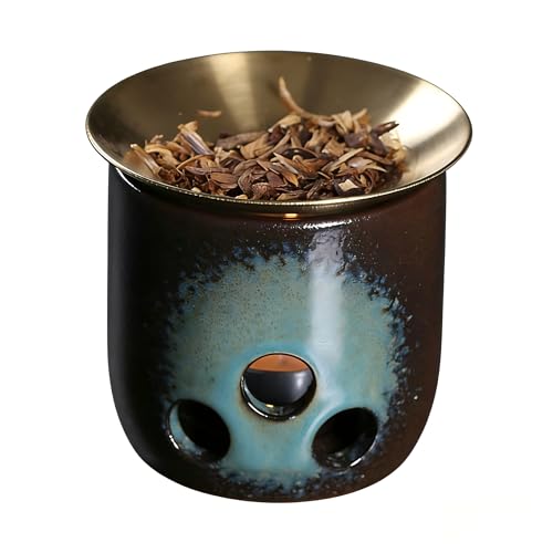 Difusor de Cerámica para Aromaterapia con Vela y Cuenco Removible miniatura 4