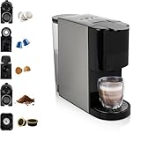 Princess Macchina Caffè Multi Capsule 5 in 1 â 19 bar â Adatta per diversi tipi di caffè â Nespresso, Dolce Gusto, Lavazza a Modo Mio e E.S.E. â 0.8 L â 1450 W â 249451