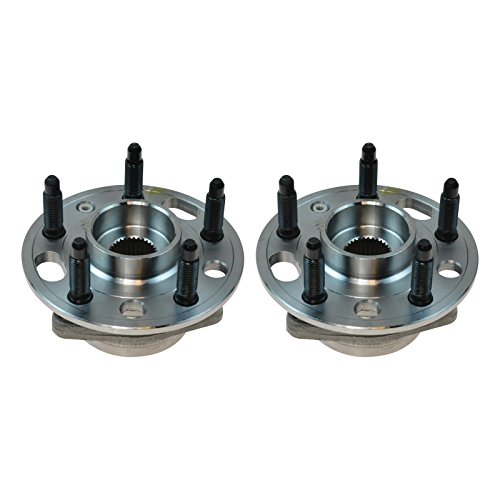 Image of TRQ Left and Right Wheel Bearing and Hub Assembly Set 2 Piece Compatible with 10-17 Chevrolet Equinox 14-17 Impala 13-16 Cadillac XTS 15-16 CTS All Wheel Drive 10-17 GMC Terrain 10-16 Buick Lacrosse