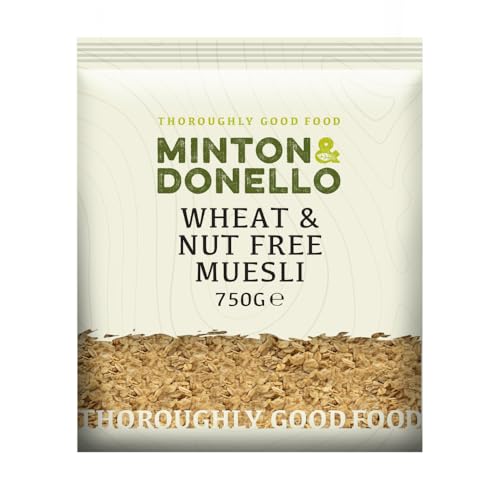 Minton & Donello 750g Wheat and Nut Free Muesli - High Fibre, Healthy Breakfast with Fruits and Seeds