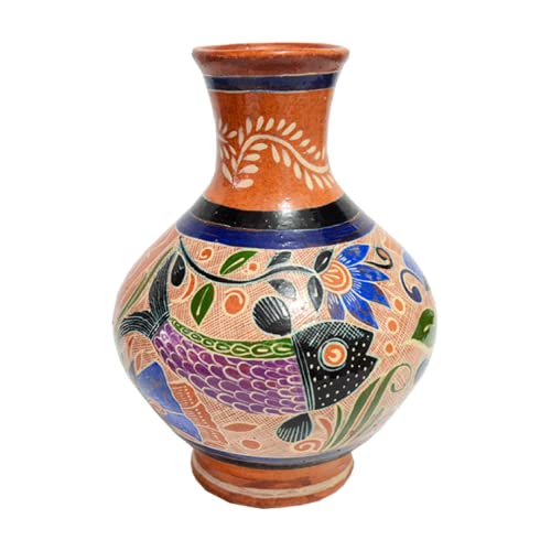 Artisan Handpainted Fish Petatillo Pottery Jug - Unique Decorative Ceramic Pitcher - Image 2