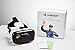 VR Headset Revolution 3D Virtual Reality Glasses / Goggles with Built-In Headphones, Volume & Control Dial and Adjustable Lenses