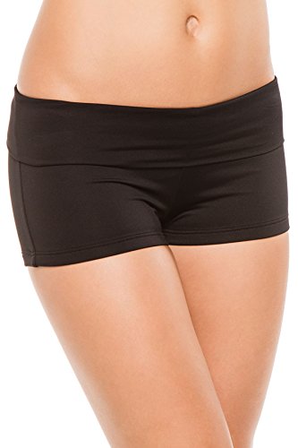 Seafolly Women's High Waisted Roll Top Boyleg Bikini Bottom Swimsuit