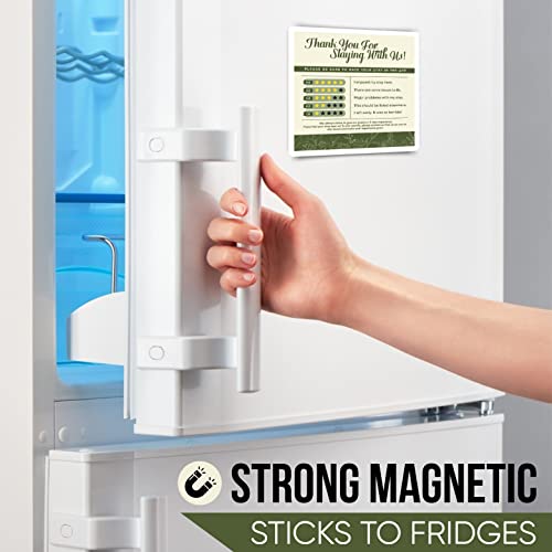 Magnetic Vrbo Airbnb 5 Star Rating Magnet | Guest Room Essentials For Short-Term Rentals | Professional And Friendly Design | 7” X 7” #TOP1