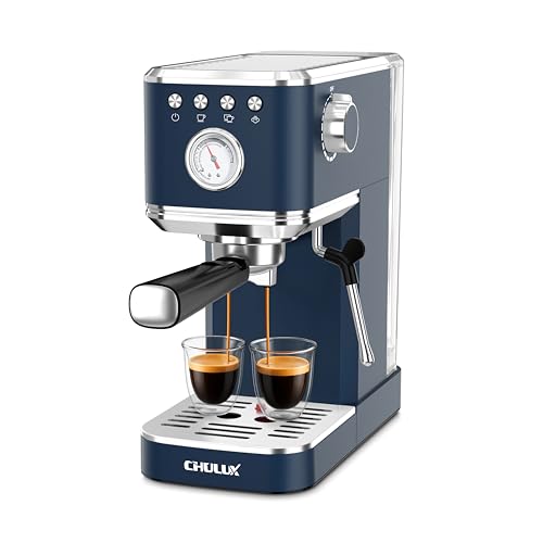 CHULUX Slim Espresso Machine with Milk Frother, 20 Bar...