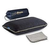 alkamto Travel & Camping Comfortable Memory Foam Pillow with Extra Cotton Cover – Easy to Carry Port