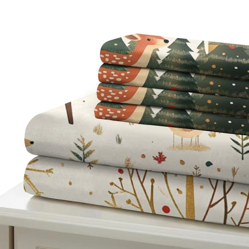 Housse de couette cerf 3D microfibre lit King drap de couette 220x240 - 7