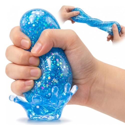 Dream Stress Drop Silicone Squishy Stress Balls Stress Relief Fidget Sensory Toy Portable Anxiety Relief Squeeze Toy for Relaxation Boys Girls Home Office Classroom