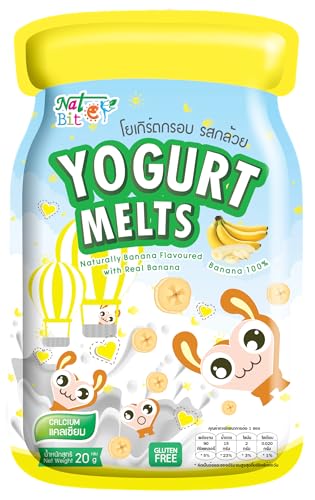 Nat Bit Yogurt Melts – Crunchy Freeze-Dried Yogurt Snack, Real