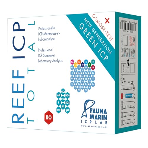 Fauna Marin SRL ICP-Test-TOTAL über 90 Werte, Wasseranalyse der wichtigsten Makro- und Spurenelemente