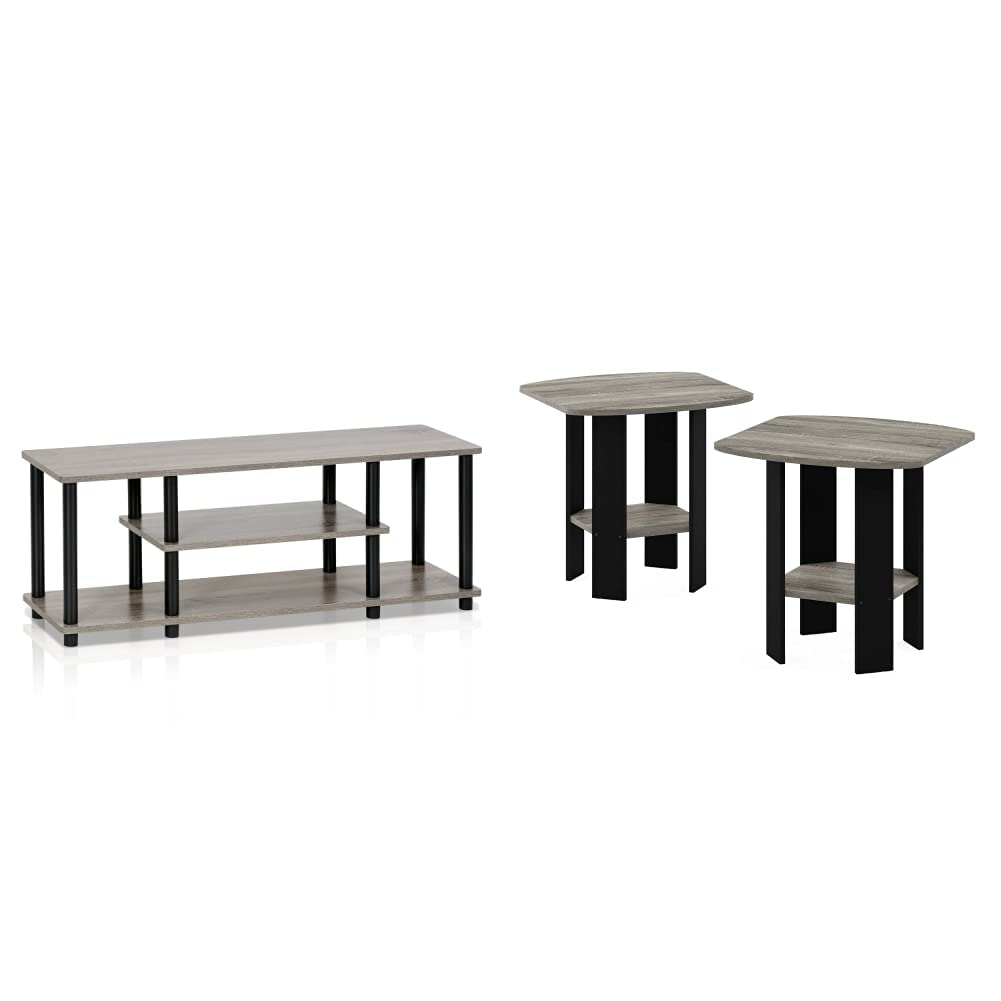 Photo 1 of **TV STAND ONLY**Furinno Turn-N-Tube No Tools 3D 3-Tier Entertainment TV Stand up to 50 inch TV,,