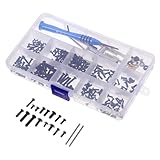 BESTYASH Rc Car Screw Kit 144 Pieces Metric Screw Assortment with Gasket Replacement and Arm Pin Fasteners