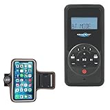 BoxWave Case Compatible with Aquatic AV RF6 (RF612) - JogBrite Sports Armband, High Visibility Safety Light LED Runners Armband - Bold Orange