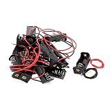 New Lon0167 12 Pz. 23A Custodia per cavo batteria modello 12 V Portafilo in plastica 35 x 13 x 12 mm(12 stück 23a modell 12v batteriezelle gehäuse draht halter schwarz kunststoff 35 x 13 x 12mm
