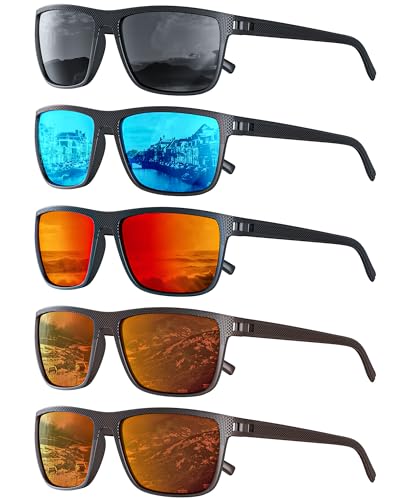 Image of Sunglasses-Men Polarized Mens Sunglasses: Classic Women Sun Glasses UV Protection for Fishing