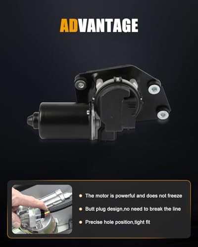 Image of ROADFAR Front Windshield Wiper Motor Fit for Ford for Ranger 2008-2011 | For Ford For Crown Victoria 2007-2011|For Mercury For Grand Marquis 2007-2011|Replace 9C2417508AD|9L5417504AC|12 Pins